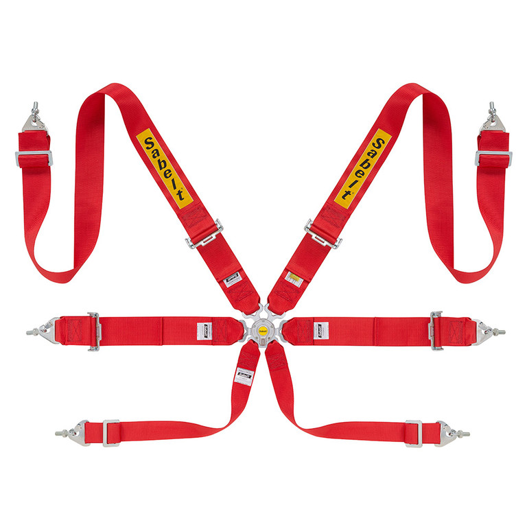Ремень/Ремни безопасности черный SABELT 3+3'' 6-точек (FIA 8853-2016) (застежки сталь) фото