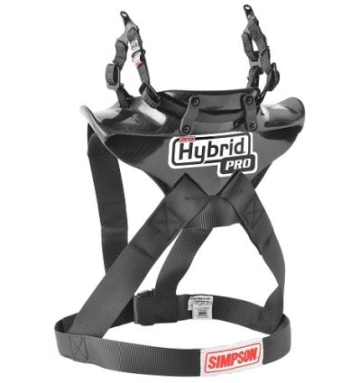 Защита шеи для автоспорта FIA SIMPSON Hybrid Pro Lite (клипсы HANS)