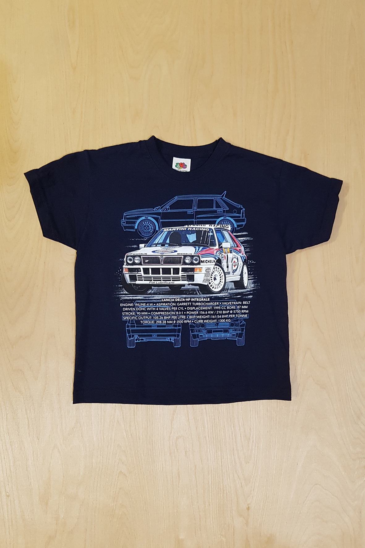 Футболка детская LANCIA DELTA HF INTEGRALE цвет черный