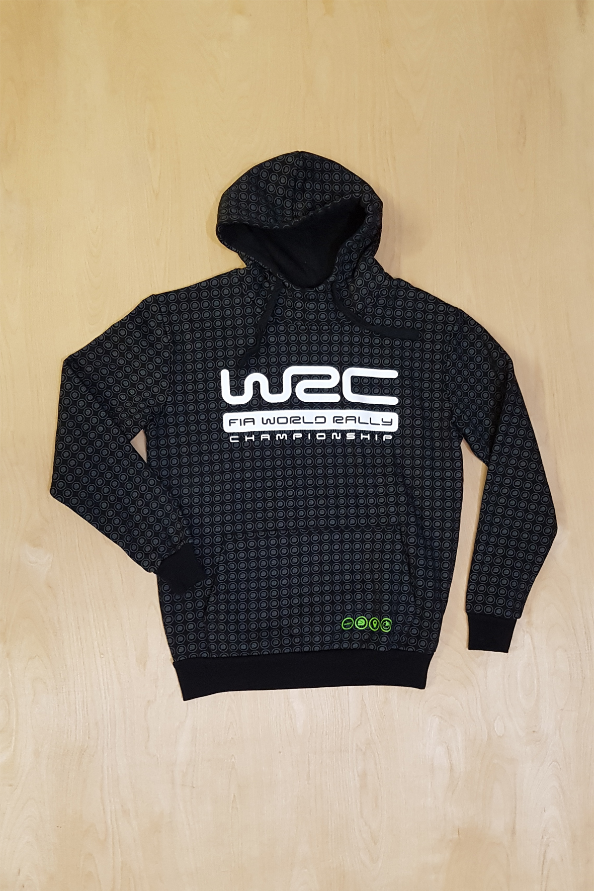 Толстовка с капюшоном WRC GET A GRIP цвет черный
