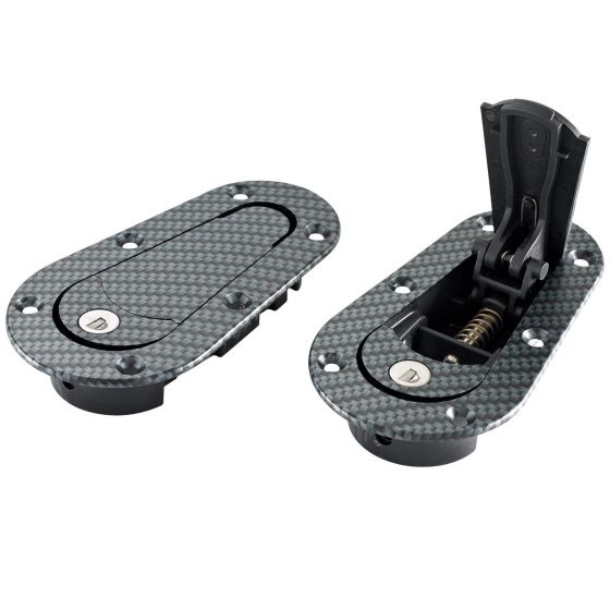 Замки капота AEROCATCH с замком под carbon фото