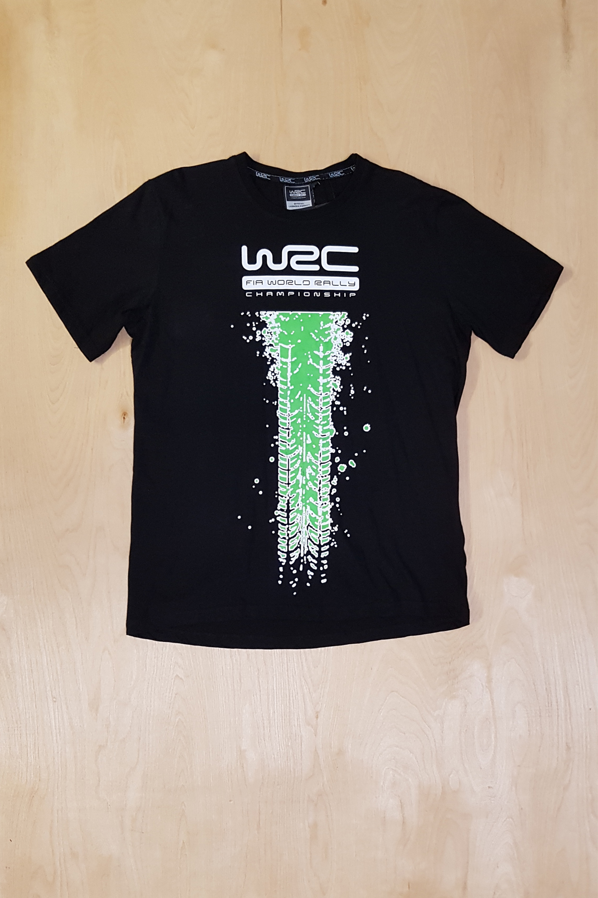 Футболка WRC СЛЕД ШИНЫ цвет черный