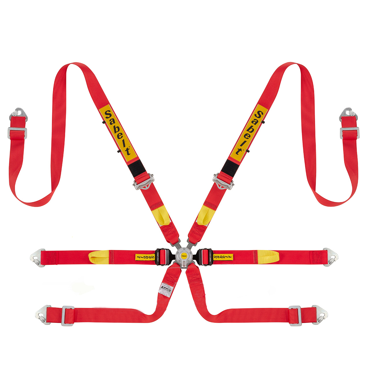 Ремень/Ремни безопасности SABELT 2+2'' 6-точек (FIA 8853-2016) (застежки алюминий) фото