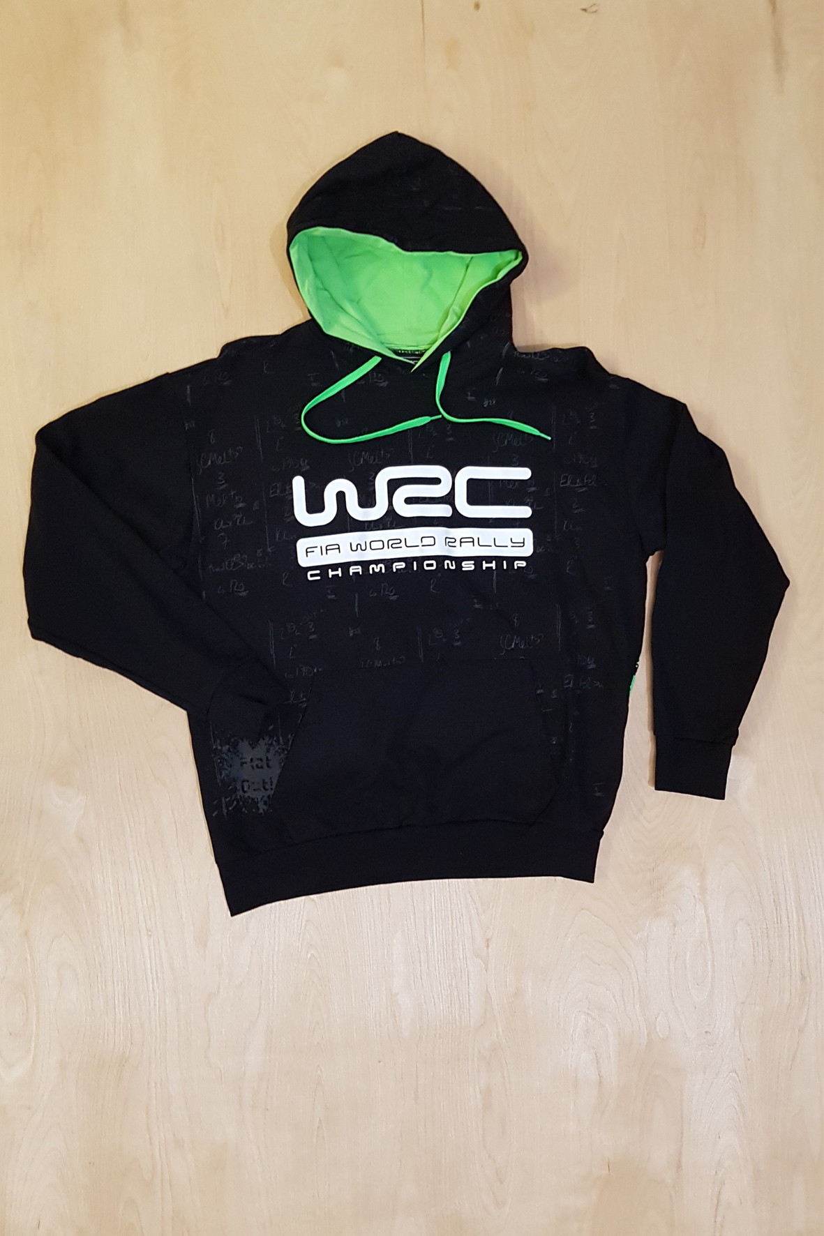 Толстовка с капюшоном WRC КЛЯКСА цвет черный