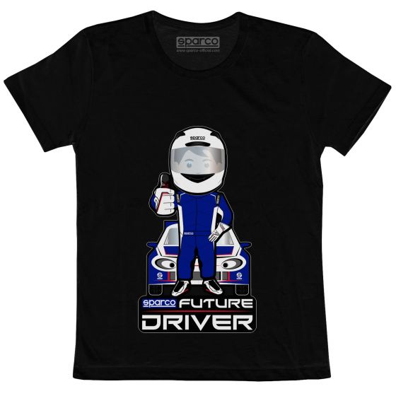 Футболка детская SPARCO FUTURE DRIVER черная