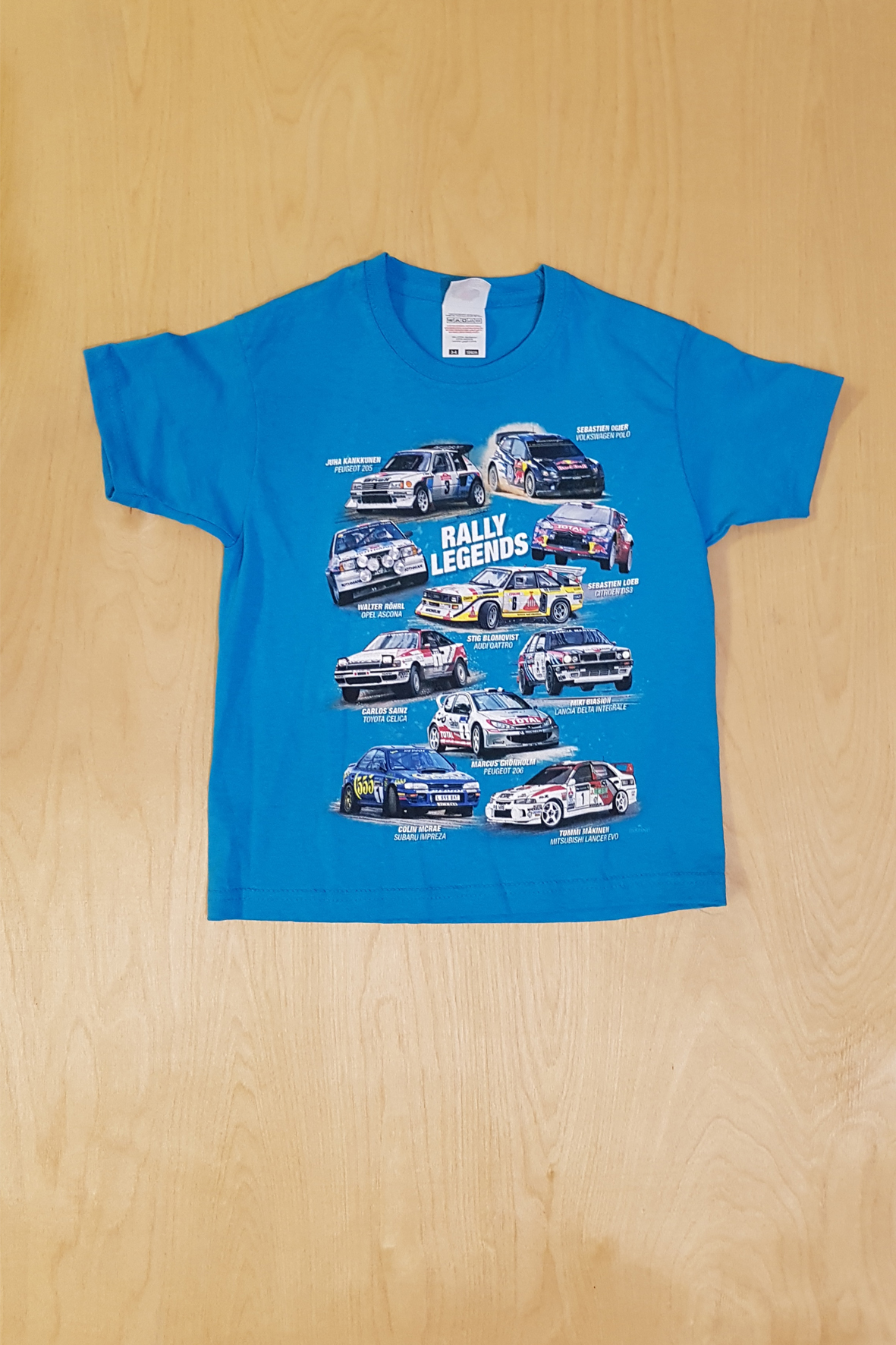 Футболка детская RALLY LEGENDS цвет голубой